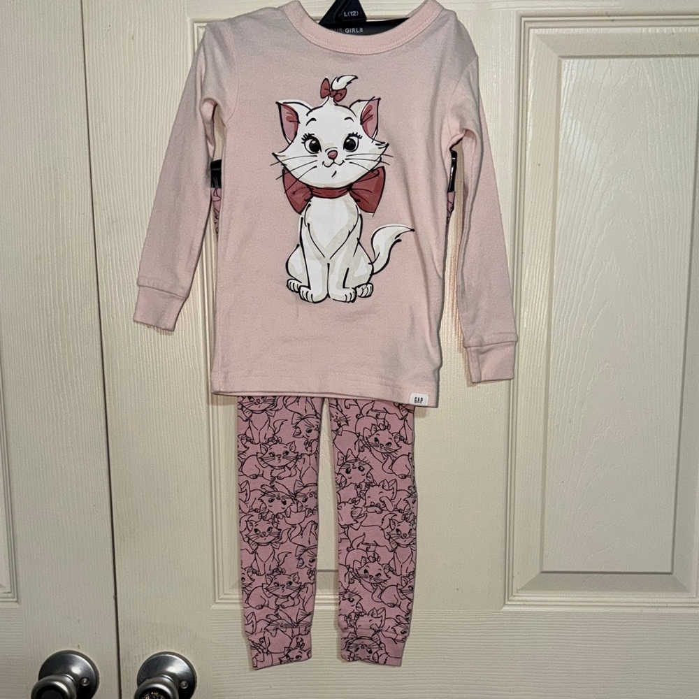 GAP Pink Cat Pajama Set for Kids